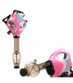 Bong Mascara Gas Pink & Blue Calavera Fosforescente
