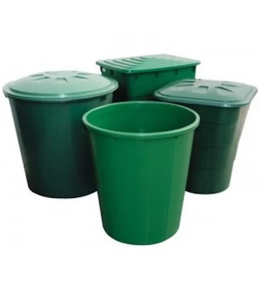 Depósito Rectangular + Tapa 520 lt. 119 x 77 x 84 cm. Verde