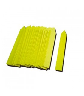 Etiqueta Pincho 13 x 80 mm. Amarillo 100 u.