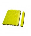 Etiqueta Pincho 13 x 80 mm. Amarillo 100 u.