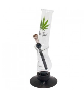 Bong Cristal Black Leaf 27 cm