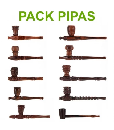 Pack pipas madera - 10 u.