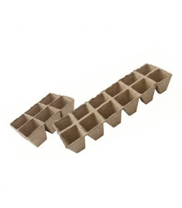 Jiffy Huevera 80x80 mm. 6 Alveolos