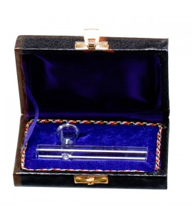 Pipa Cristal Recta Caja 10 cm.
