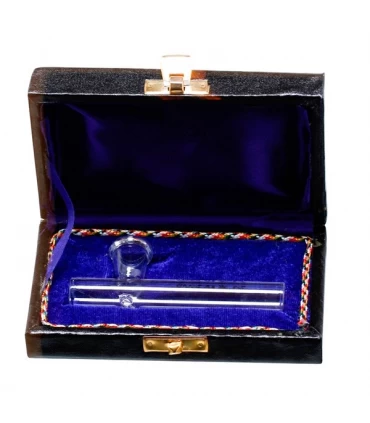 Pipa Cristal Recta Caja 10 cm.