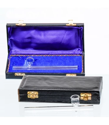 Pipa Cristal Recta Caja 20 cm.